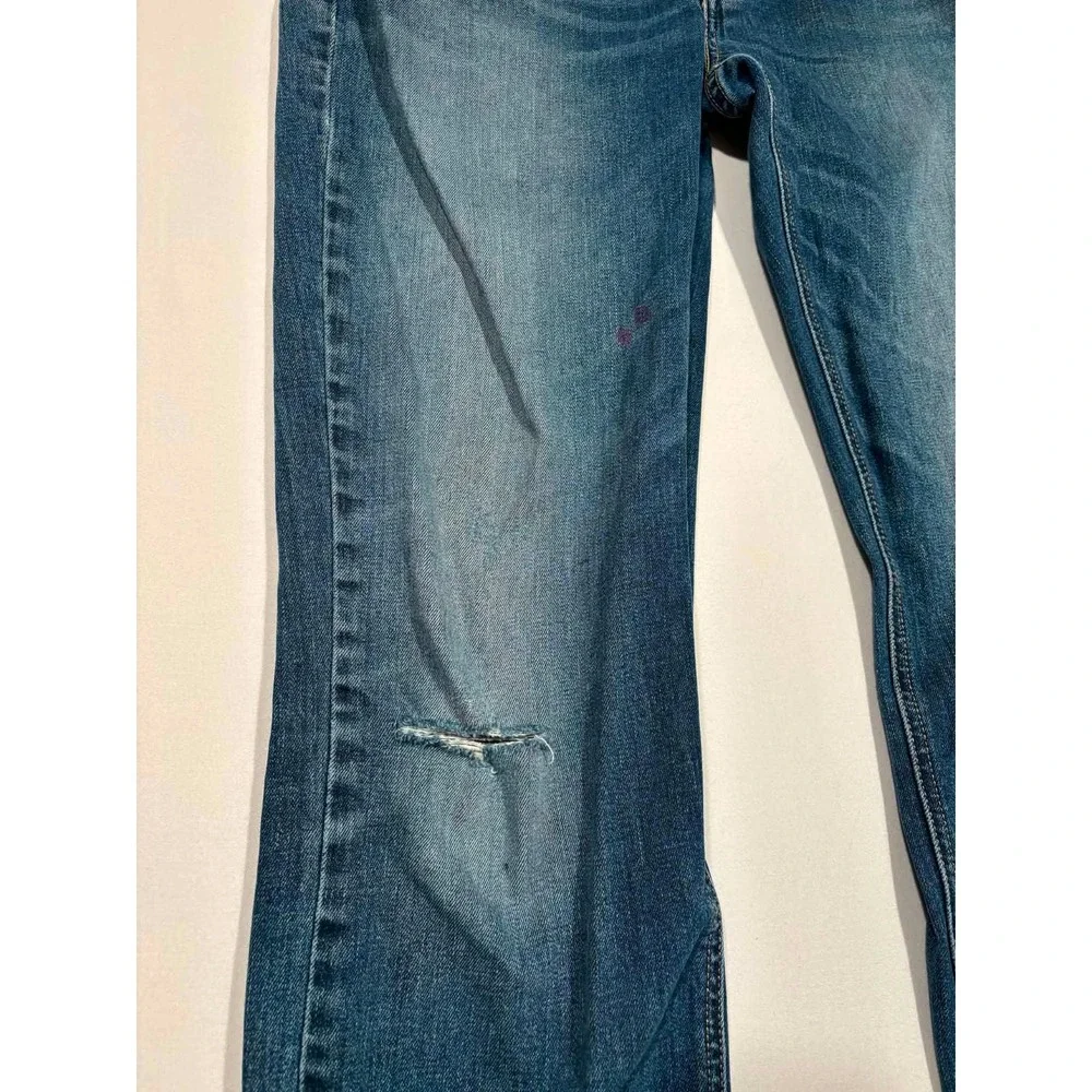 Levis 541 Athletic Taper Jeans Mens 34x34 Blue Denim Medium Wash‎ Distressed